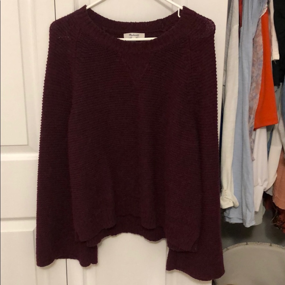 Burgundy/dark maroon Madewell sweater